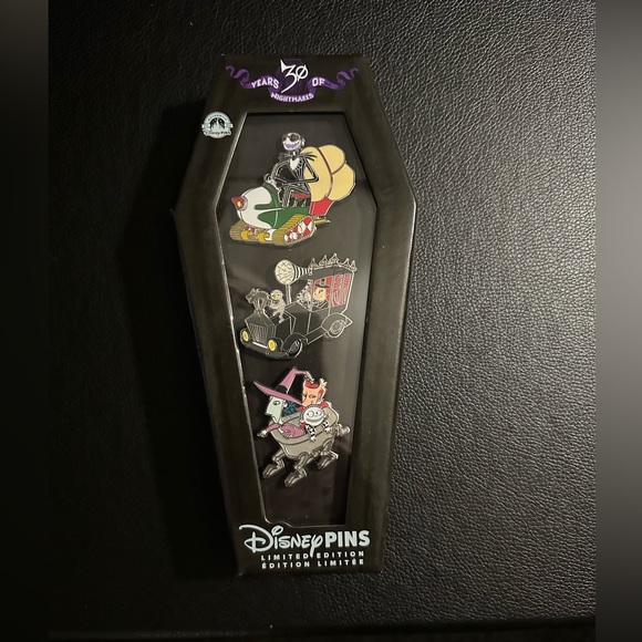 Tim Burton's The Nightmare Before Christmas 30th Anniversary Pin Set. - Picture 3 of 4